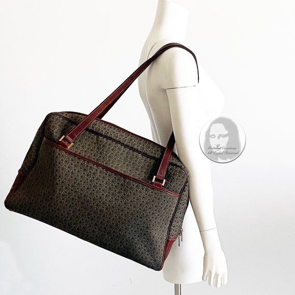 Hartmann Carry On Bag Wings Jacquard Diamond Pattern Vintage Y2K NEEDS REHAB! - Picture 4 of 12